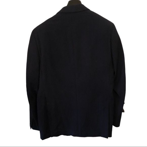 Jones New York Classic Pinstripe Blazer, Wool/Cotton Blend,‎ NWOT Size 42R - Picture 3 of 9